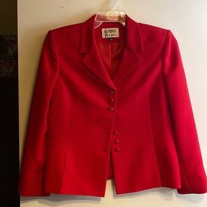 Ladies red 2 pc suit
